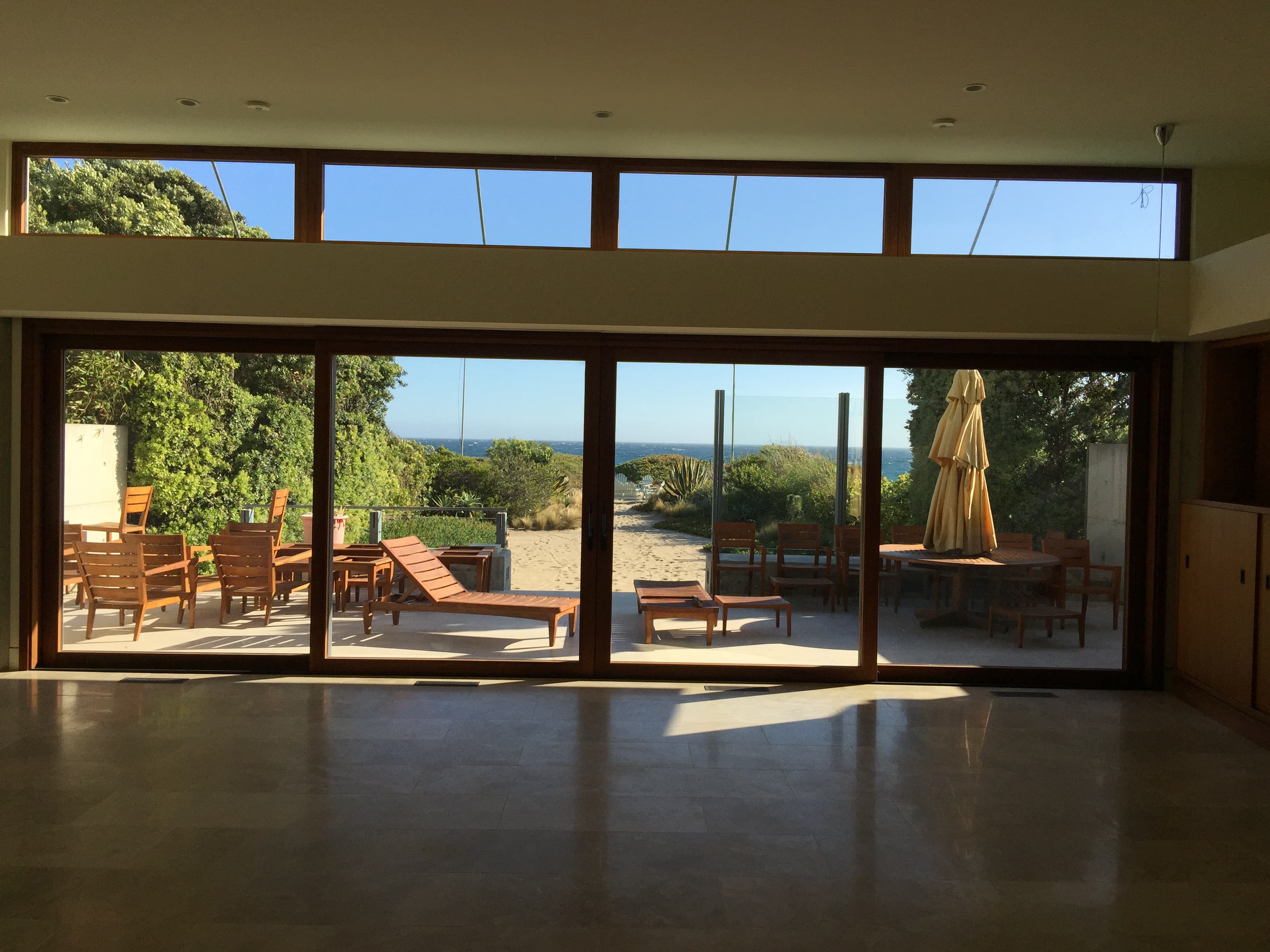 Custom glass door installation