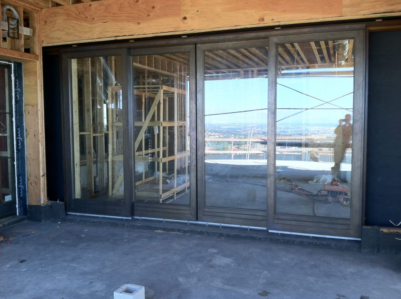 Corner window installation with ocean views in Dana Point, CA