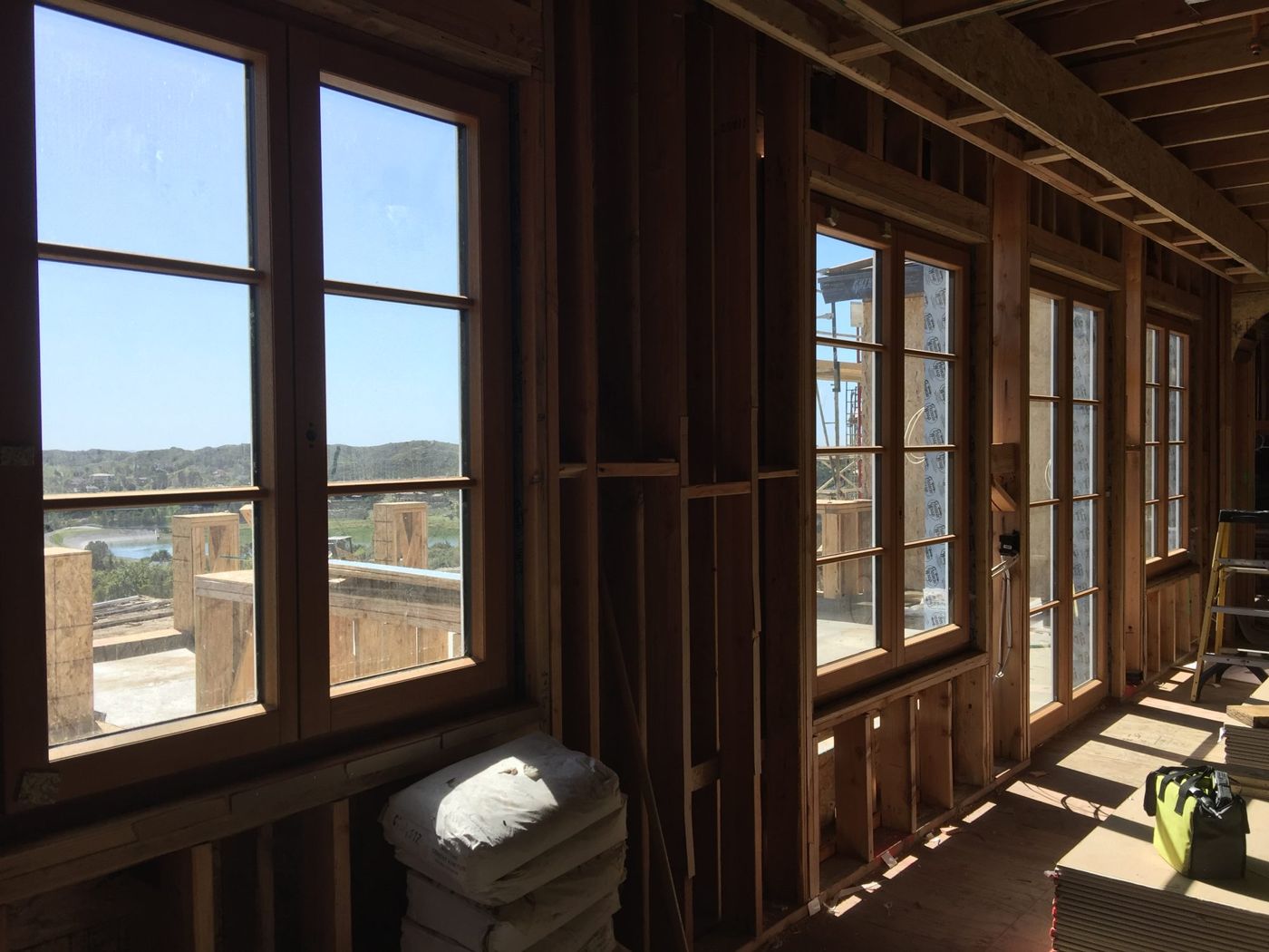 Multi-panel sliding door installation by a pool deck in Oceanside, CA