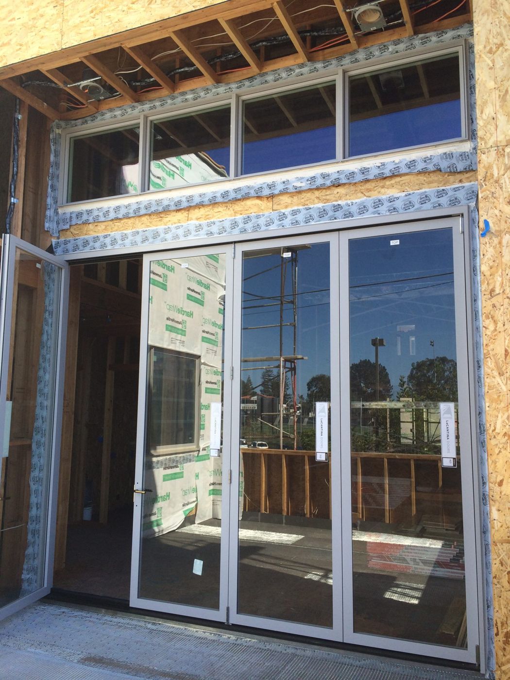 Multi-panel sliding glass door installation in Huntington Beach, CA