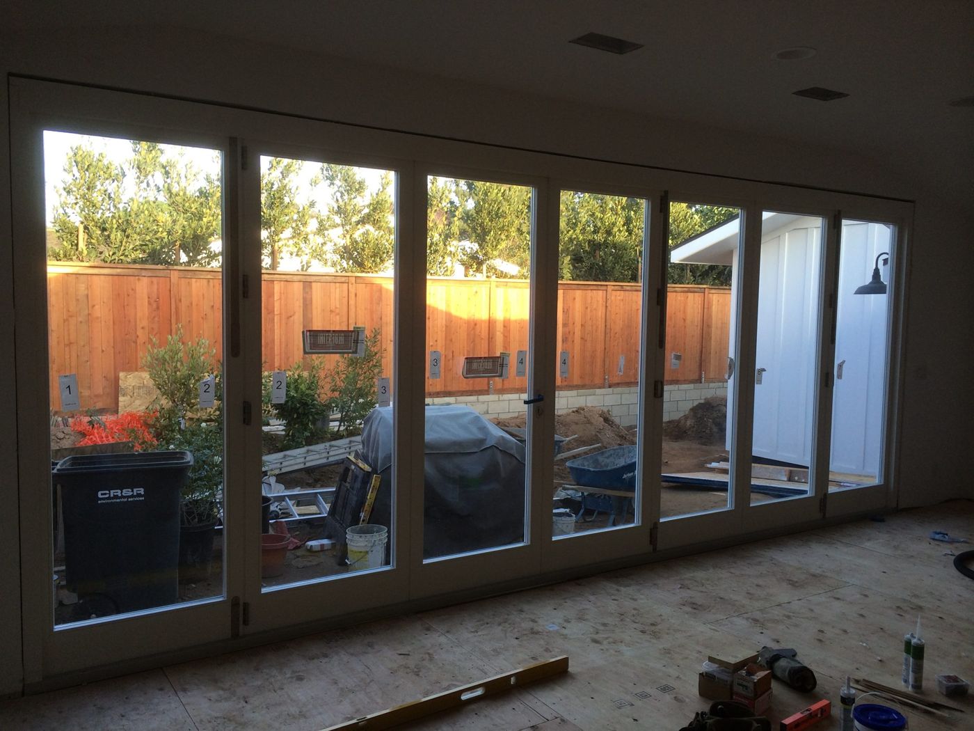 Glass railing and sliding door installation in Redondo Beach, CA