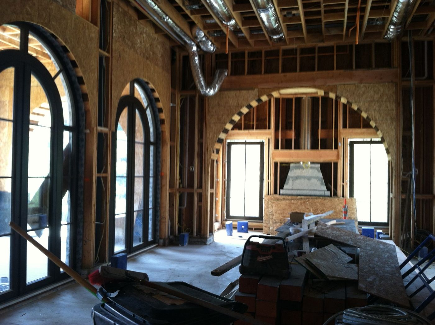 Steel-look glass partition door installation in Culver City, CA