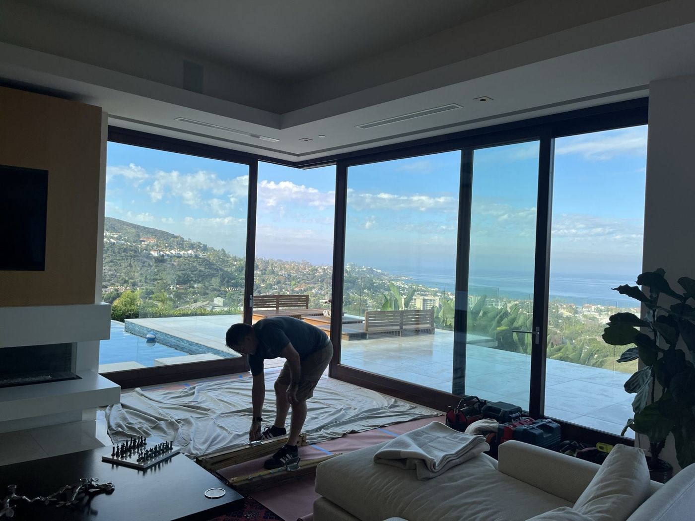 European casement window installation in Santa Barbara, CA